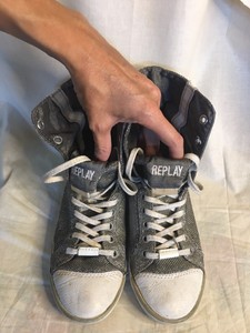 sneakers basse argento