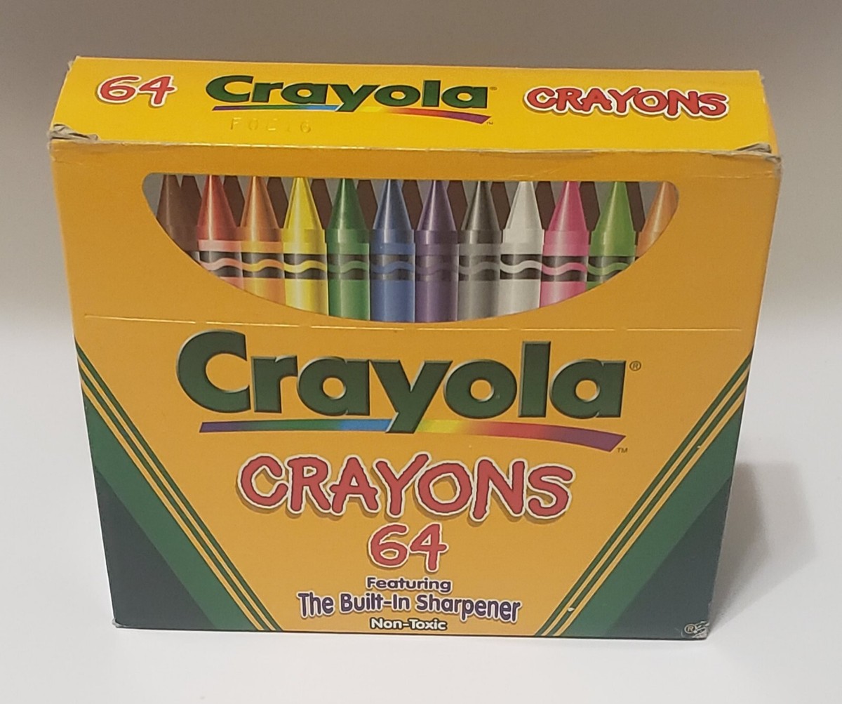 Crayola Edición Limitada – Paquete De 64 Crayones Con 8 Colores Retirados, Caja Reusable