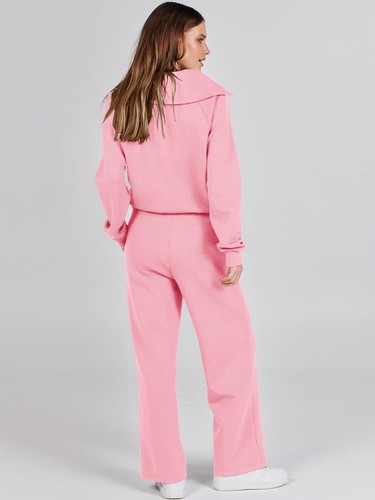 Women Outfits Sweatsuit Sweatshirt Sweatpant Tracksuit Sweat Lounge Matching Set - Picture 107 of 211