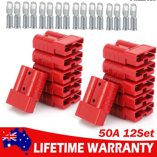 2 Connecteurs Style Anderson 50A 6AWG - Pour Câblage Puissance 12-24V DC - Outils, Solaire