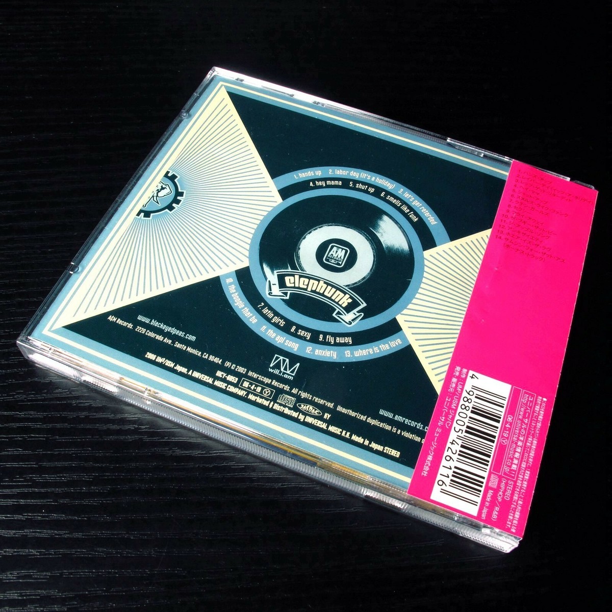 The Black Eyed Peas - Elephunk JAPAN CD+Bonus Track W/OBI UICY