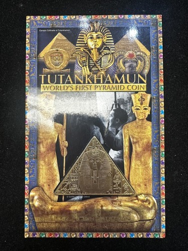 Tutankhamun World's First Pyramid Coin 2008 Limited Edition Egyptian - YBOX