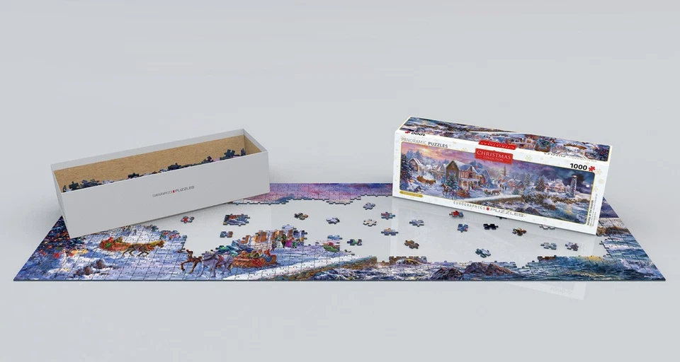 Holiday at the Seaside 1000 Piece Panoramic Jigsaw Puzzle Eurographics New - Image 2 of 3