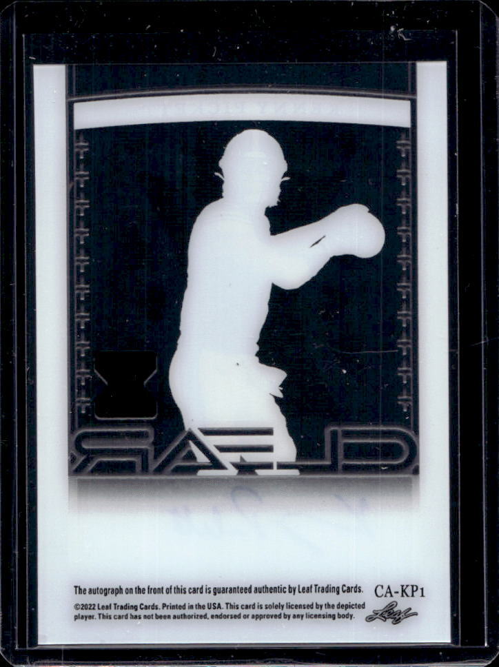 2022 Leaf Trinity Kenny Pickett Clear XRC Gold Rookie Auto Autograph
