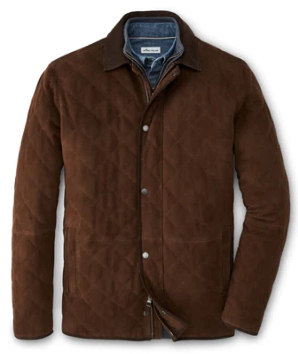 Peter millar suffolk quilted car coat top