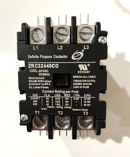 Contactor 3 Pole 40A Coil 24 VAC HVACR Units Universal Replacements