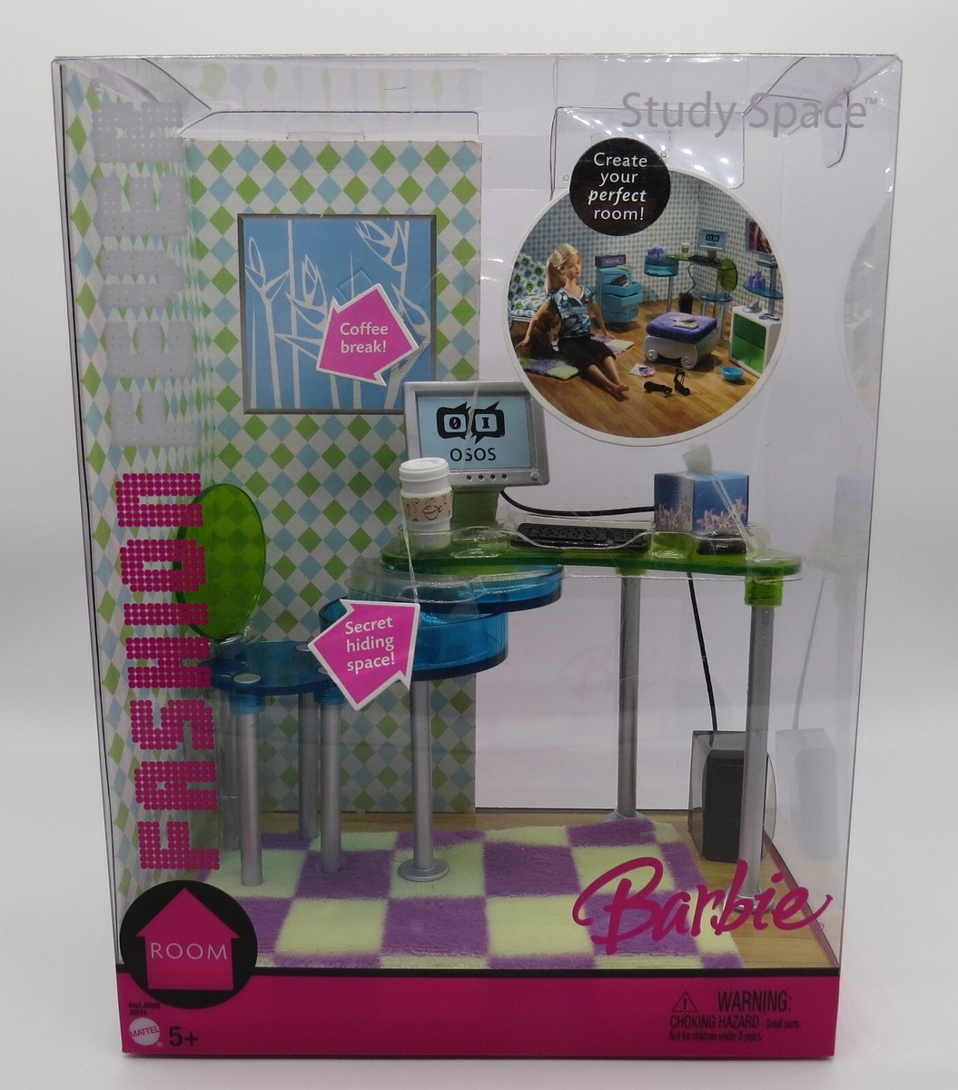 Barbie - バービー Fashion Fever Room ドール・アンド・ファニチャー Barbie Fashion Fever Room Furniture Chair Glittery Cat