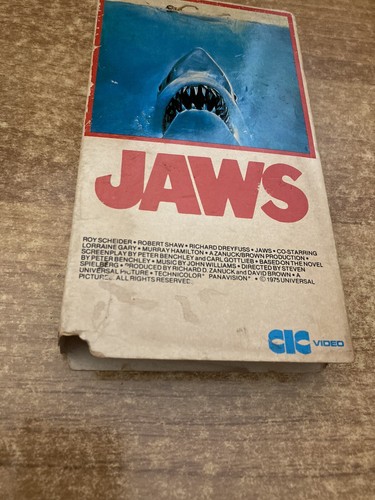 JAWS British VHS UK GB Shark Movie RARE Videotape Steven Spielberg Video Tape - Bild 7 von 17