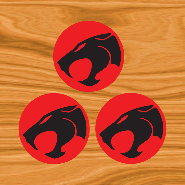 Thunder Cats Vinyl Vehicle Sticker - 4.25x6 Inch Weatherproof Decal