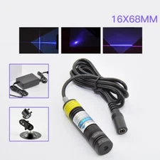 300mW 405nm Focusable Violet/Blue Laser Diode Module Head 16mm 5V Adapter