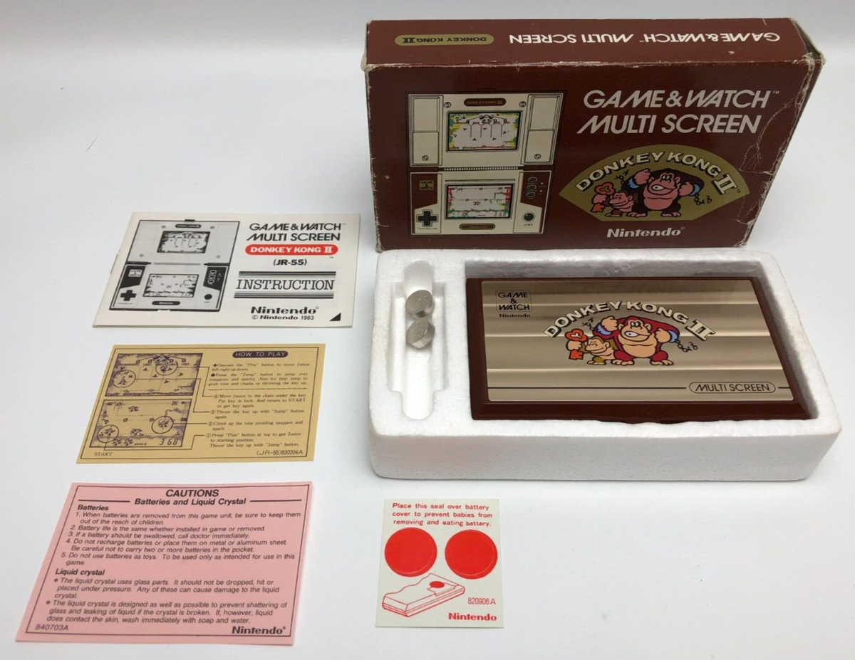 Donkey Kong II JR-55 1983 Nintendo Game and Watch Multi Screen