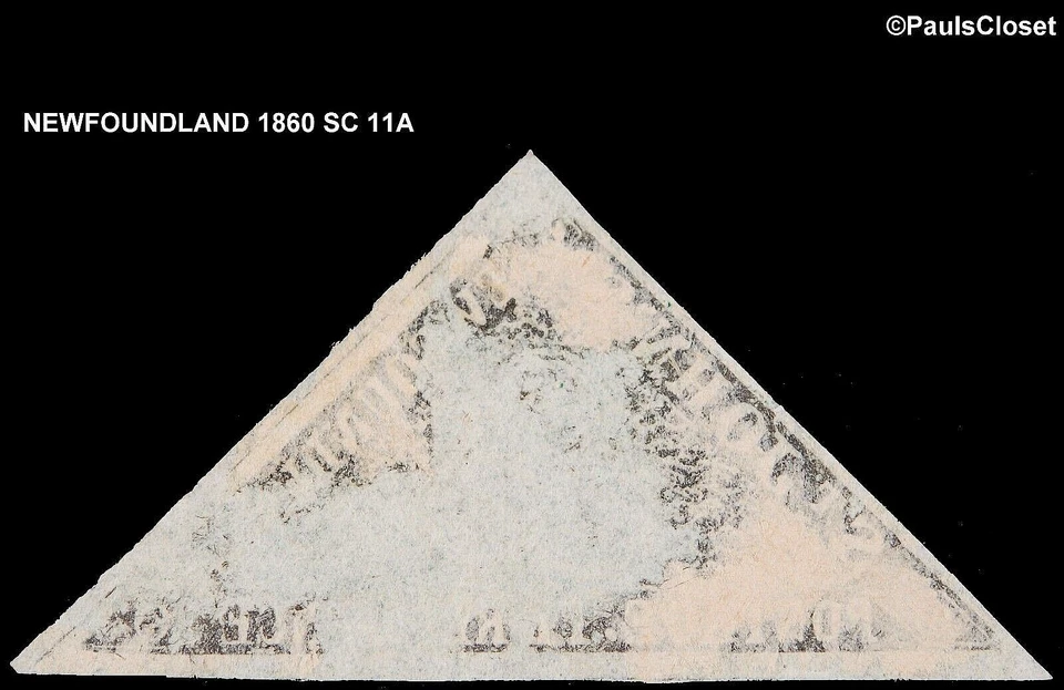 CANADÁ TERRANOVA 1860 SC 11A ROSA, CARDO Y TRÉBOL 3p VERDE MNG EN MUY BUEN ESTADO Foto 2 de 2