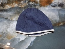JANIE AND JACK LAYETTE NAVY BLUE/GRAY BEANIE HAT SIZE 3/6 MONTHS NWOT
