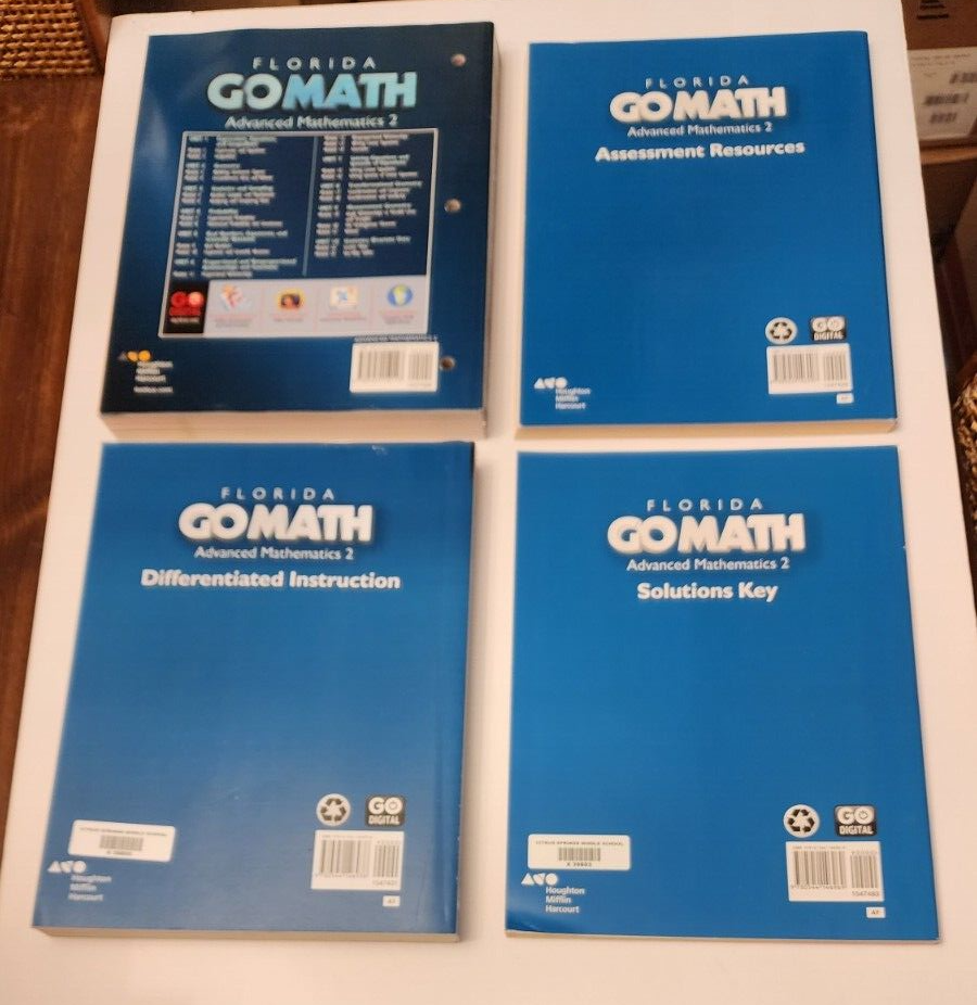 Florida Go Math Advanced 2 : Student Edition + Teacher Aids 7th Grade ...