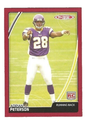 Adrian Peterson Football Sports Trading Card Singles Rookie