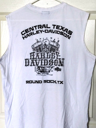 HARLEY DAVIDSON MEN'S V-TWIN ROUND ROCK TEXAS SLEEVELESS SHIRT SZ XL