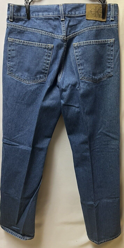 "Pantalones de mezclilla para hombre Calvin Klein talla 33"" x 32"" doble lavado con piedras MG94A78C ¡Usados en excelente estado! - Imagen 3 de 8