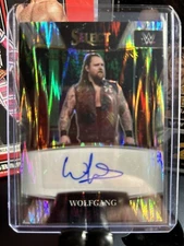 WOLFGANG: 2022 Panini Select WWE🔥SILVER FLASH PRIZM AUTO🔥#SN-WFG Selections