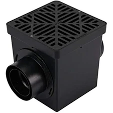 NDS Square Catch Basin Drain Kit with 2-Opening Catch Basin With 2 Outlet