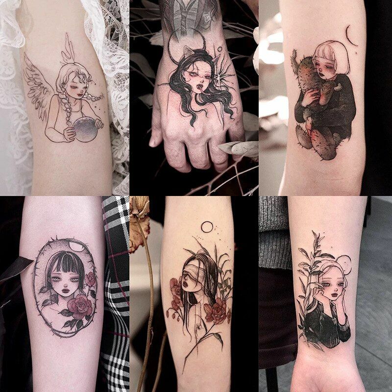 30 Temporary Tattoos Beautiful Sexy Anime Women Girls Arm Neck Leg Fake Stickers | eBay 30 Temporary Tattoos Beautiful Sexy Anime Women Girls Arm Neck Leg Fake Stickers | eBay