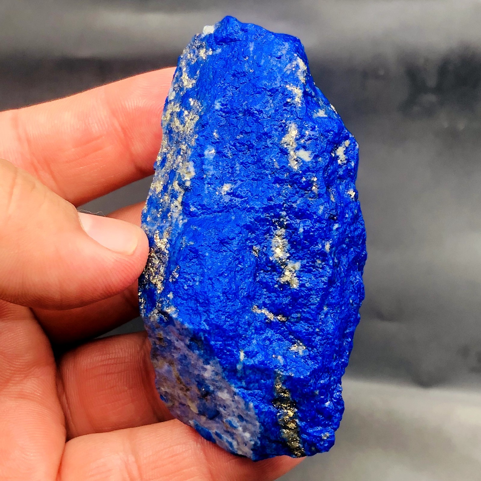 Natural A++ Madani Lapis Lazuli Raw Rough Stone w/ Pyrite 114  grams L421.....1