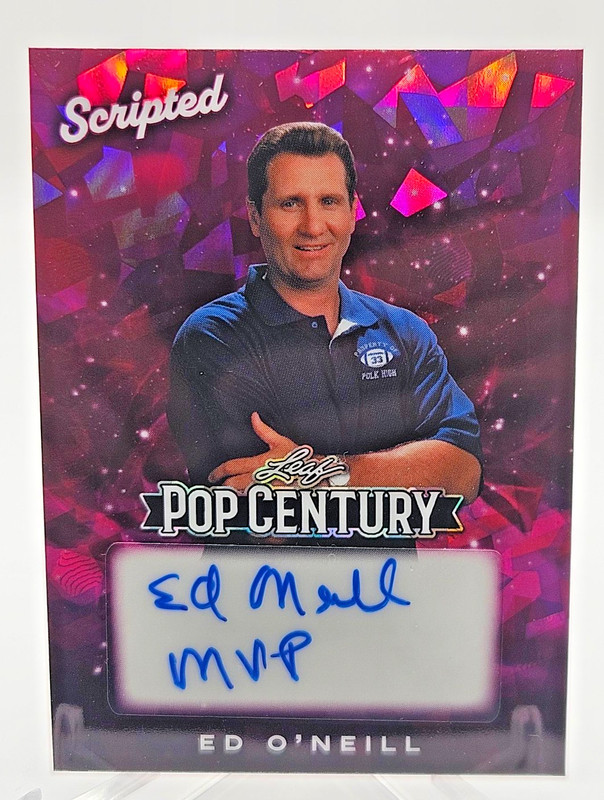 ED O'NEILL 2026 LEAF POP CENTURY "SCRIPTED" AUTO SSP CARD #1/1
