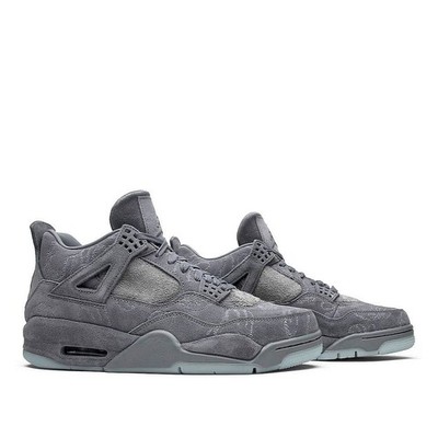Nike Air Jordan 4 Retro x KAWS Cool Grey Men s Sneakers New Authentic