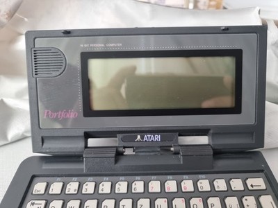 ATARI PORTFOLIO HPC-004 POCKET COMPUTER   GETESTET #QWERTY -TASTATUR