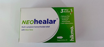2 Packungen NeoHealar 10 Supp. mit Aloe Vera zur Linderung von...