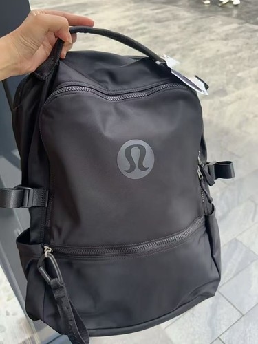 LULULEMON New Crew Backpack 22 L Black 15" Laptop Padded Bag New with Tags