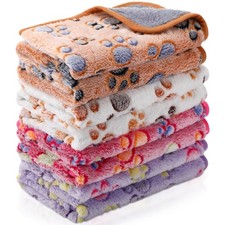 4 Pcs Waterproof Guinea Pig Blankets Washable Small Animal Fleece Bedding Abs...