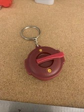 NEW Tupperware Mini Microwave Pressure Cooker Keychain Bordeau Red