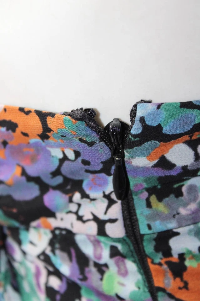 Mini Pantalones Cortos Catherine Malandrino Mujer Multicolor Estampado Forrado de Seda Talla 4 Foto 4 de 4