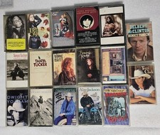 Vtg Lot 17 Country Cassette RAITT JACKSON YOAKAM TUCKER CARLISLE COE RONSTADT