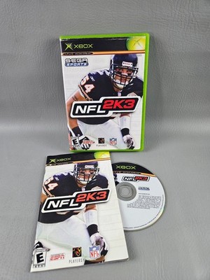 NFL 2K3 Xbox Video Game Multiplayer Sega Sports ESPN CIB