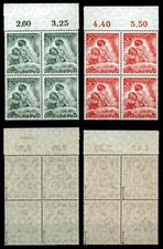 Berlin 1951: Mi 80-81 ** Viererblock Ecke Oberrand postfr. 4x tiefst gepr&uuml;ft BPP