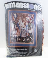 Vtg DIMENSIONS Needlepoint Kit 2107 CLUNY TAPESTRY Timothy Glenn NOS 1979