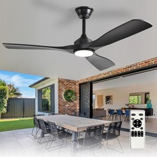 Depuley 52-Inch Ceiling Fan with Light: Black 3 Blade 52 Inch, 01