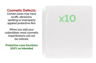 Protective Clear Case for Pokemon Blister Packs (x10) w/ Removable Film