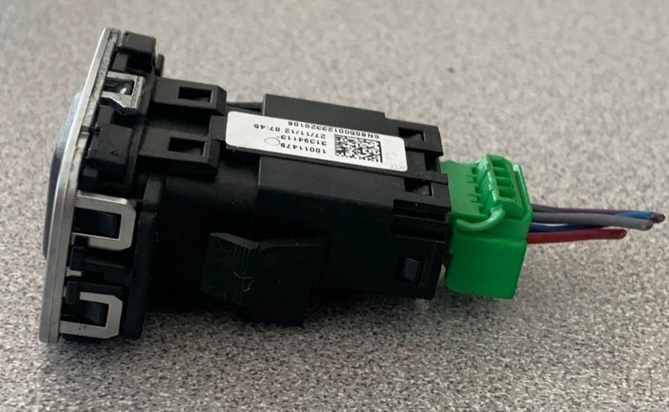 11-18 VOLVO S60 ENGINE PUSH START STOP IGNITION BUTTON SWITCH 31394113 USED OEM - Image 3 of 4