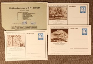 Germany c1960s lot of 16 (2 sets) illustrated postal cards