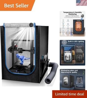 Creality Ender 3 V3 SE Enclosure Kit with LED Light, Thermo-Hygrometer, Dustp...