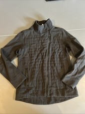 Lululemon Women  s Mock neck Black Sweatshirt Sz 6 W/Pockets