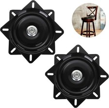 Bar Stool Swivel Replacement 2 Pack 8 Inch 500lbs 360 Degree Square Plate