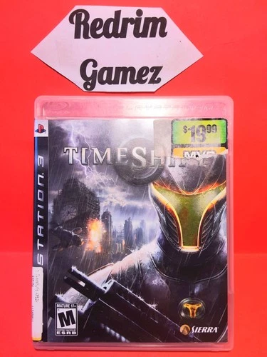 Timeshift COMPLETE Black Label Sony PS3 Video Games Sierra Sci-Fi
