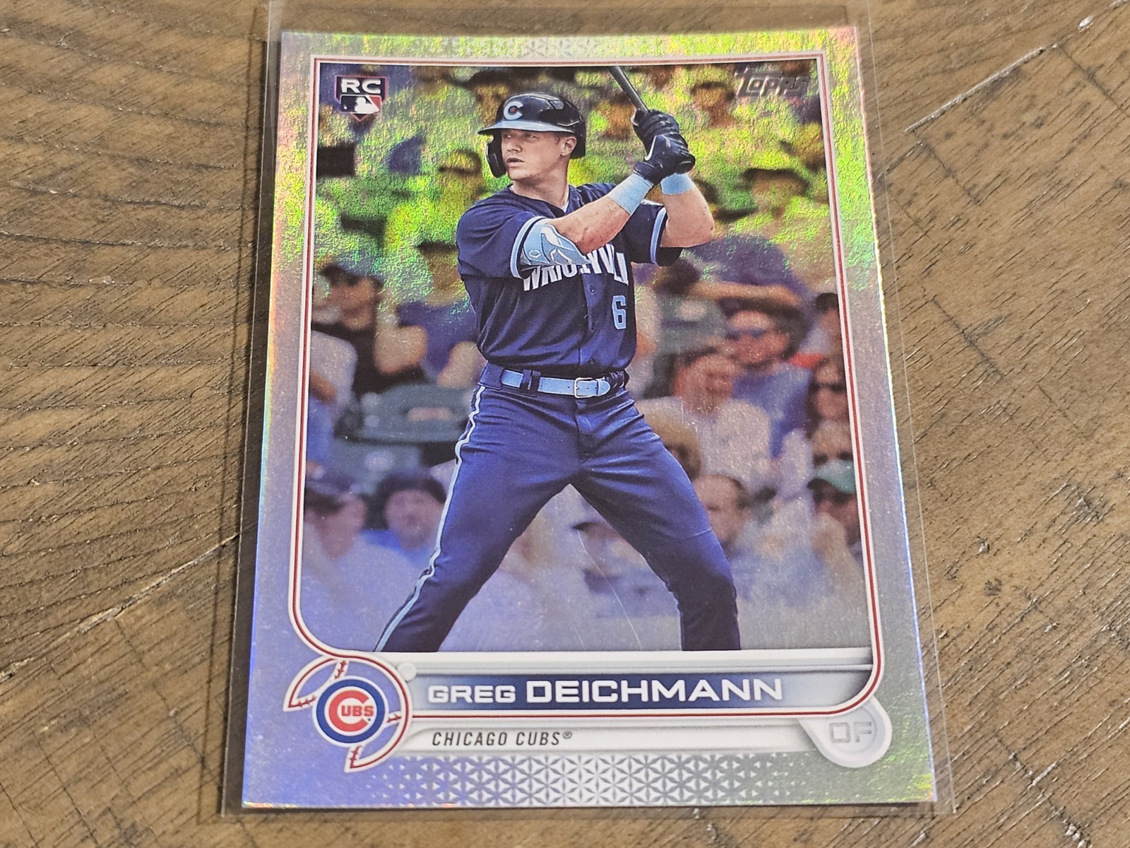 2022 Topps #395 Greg Deichmann RC Rainbow Foil Cubs Nmmt