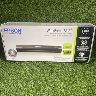 Epson ES-50 WorkForce Portable Document Scanner - Black BNOB