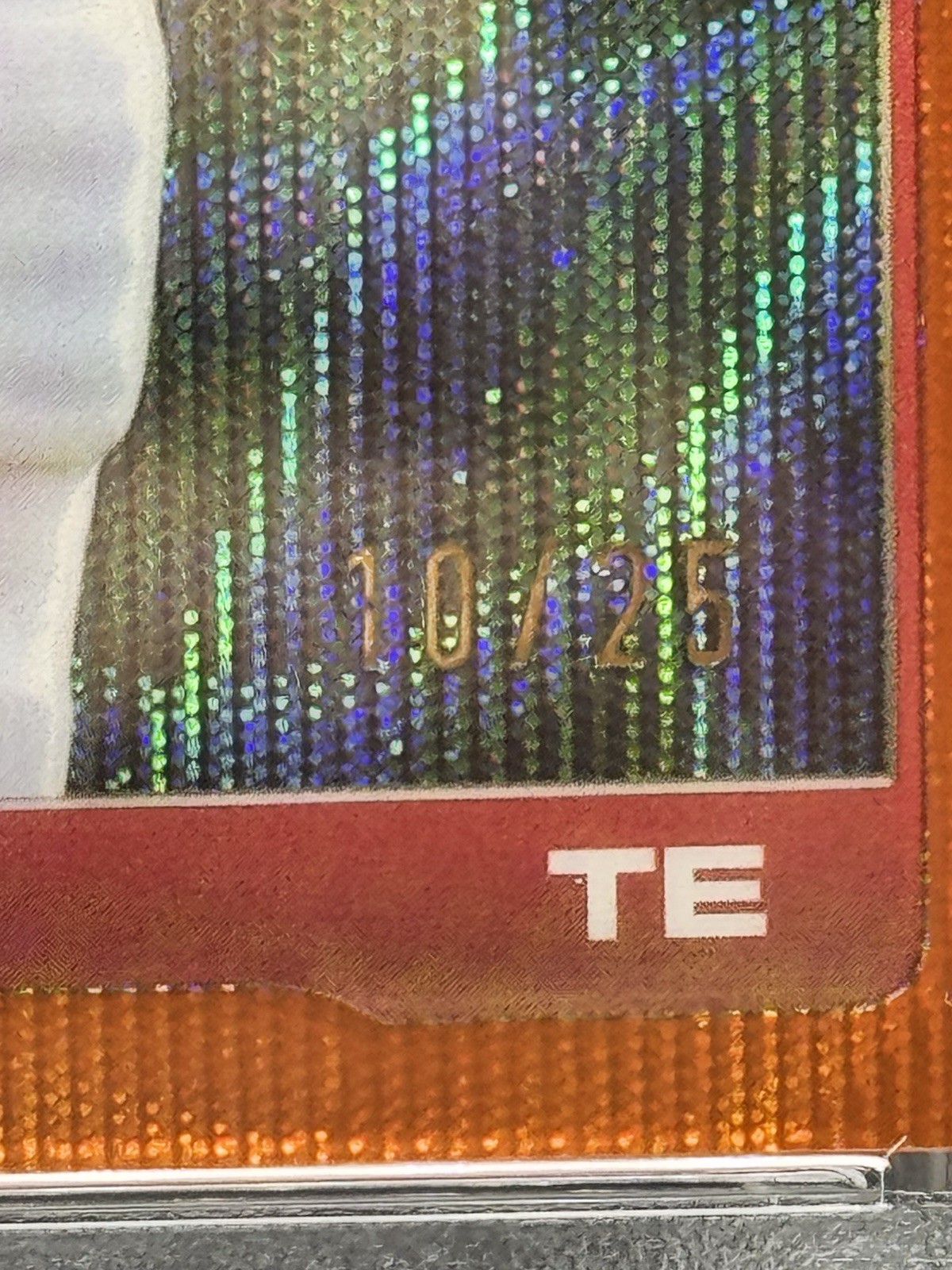 2025 Topps Chrome Travis Kelce Orange Refractor /25 Chiefs PSA 10 (POP 1 ‼️) view 3