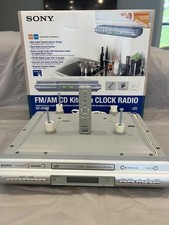 Sony ICF-CDK50 FM AM Kitchen Clock Radio preowned Open box remote tested