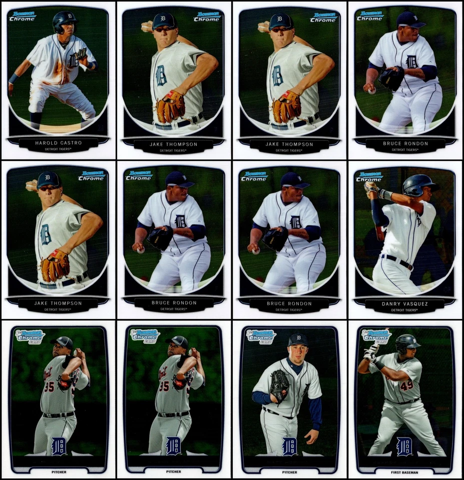 Bowman Chrome Prospects Detroit Tigers (100) Card Lot - THE RAREST EDITION – ... - Image 3 of 4